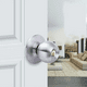 thumbnail image 3 of Pomo Chapa Cerradura Con Llave Dormitorio Baño Bodegas Color Plateado, 3 of 3