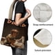 thumbnail image 3 of David Bolso de tela con estampado de lienzo para mujer, bolsa de compras reutilizable y estética, con cremallera interior, regalo para mujer,40*40cm., 3 of 6