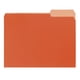 thumbnail image 1 of File Folders School Smart, bicolor, tamaño carta, naranja, paquete de 100, 1 of 1