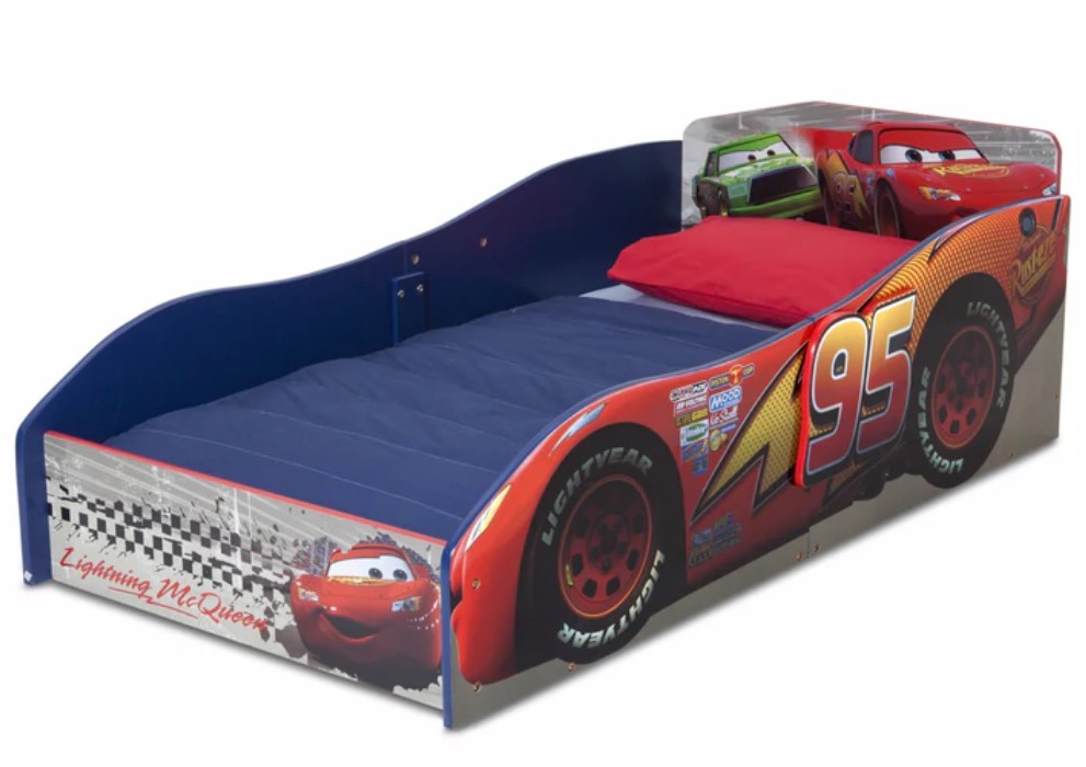 Cama De Transición De Madera Cars Delta Children