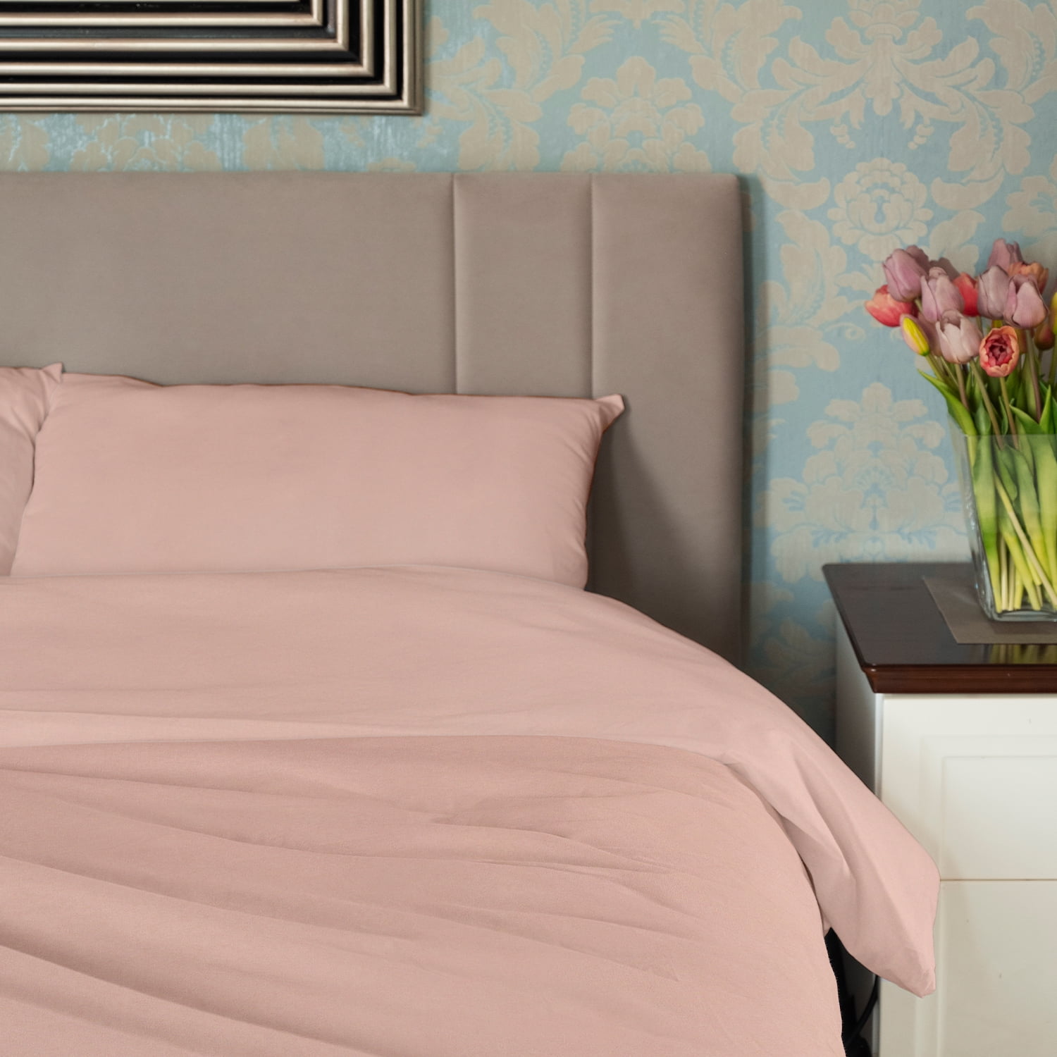 Juego De Sábanas Nautica 3piezas Microfibra 1,5 Plazas Rosado