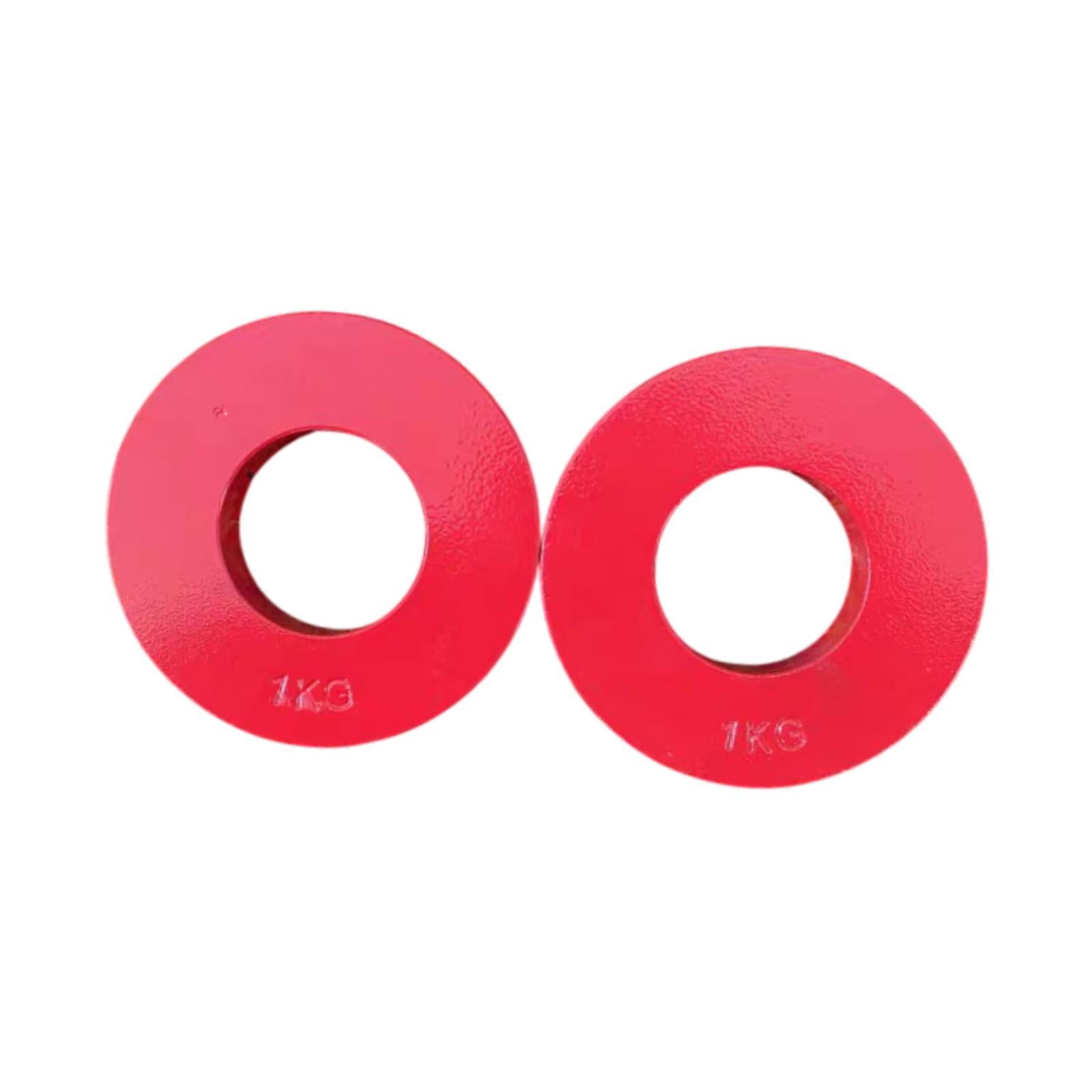 Magideal - 2 Piezas De Entrenamiento De Fuerza Microplats Barra Pesas. Cambio De Peso Señal De Peso Para El Entrenamiento De La Casa Y El Gimnasio Para El Entren 1 Kg