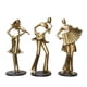 thumbnail image 5 of 3x figura de músico ornamental, figura artística, escultura, reproductor de música, estatua para mesa de oficina, centro de mesa, decoración, regalo d, 5 of 5