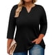 thumbnail image 1 of Blusa Romanstii Túnica Negra 2XL Mujer, 1 of 3