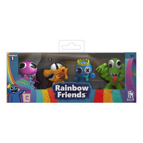Rainbow Friends - Paquete De 4 Minifiguras