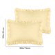 thumbnail image 2 of REGALWOVEN Funda de Almohada con Volantes Anchos, Juego de Fundas de Almohada de Cama con Cierre de Sobre, Set de 2, Reina Amarillo, 2 of 6