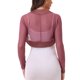 thumbnail image 3 of INSPIRE CHIC Chaquetas de Satén para Mujer para Vestido de Noche Chaqueta de Malla Abierta Elegante Bolero de Boda L Rosa Oscuro, 3 of 6