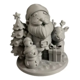 thumbnail image 2 of Figura Navideña - Diorama Papá Noel, Reno y Muñeco de Nieve, 2 of 2