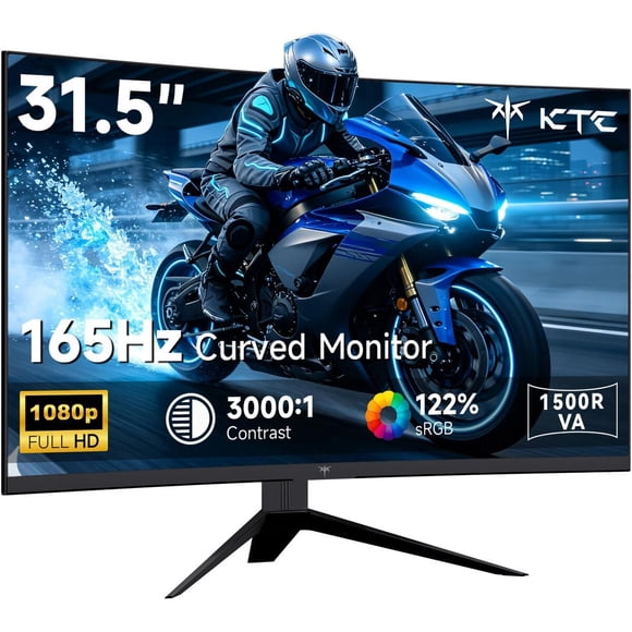 Monitor Gamer KTC H32S17C de 32 Pulgadas Curvo, 165 Hz, 1 ms FHD