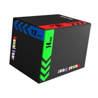 Magideal - Cajón De Salto Pliométrico 3 En 1, Equipo De Ejercicio De Salto, Versátil, De Alta Densidad, Para Entrenamiento De Fuerza Y Agilidad En Gimnasios Y Estilo A