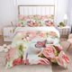 thumbnail image 1 of Butterfly Duvet Cover Set for Girls and Teens Pink Butterflies Rose Printed Comforter Fresh Theme Quilt Cover for Women, 1 of 5