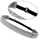 thumbnail image 3 of Diadema ancha ajustable antideslizante con purpurina brillante para mujeres, niñas y adolescentes, 3 of 5