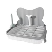 Ioensy - Orinal Para Perros, Bandeja De Inodoro Para Entrenamiento De Mascotas, Para Perros Pequeños Y Medianos, Hámster Gris