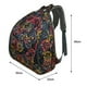 thumbnail image 2 of Mommore Mochila Maternal Pañalera 40x30cm Flores Negro, 2 of 3