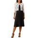 thumbnail image 2 of INSPIRE CHIC Cárdigan de Mujer Abierto al Frente 3/4 Mangas de Encaje Floral Transparente Top Corto M Blanco, 2 of 7