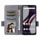 thumbnail image 5 of Funda Cartera para BLU G54 Tapa Flip con Ranuras y Soporte Gris, 5 of 5