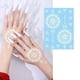 thumbnail image 1 of 1 Sheet Floral Temporary Tattoo, Lace Decal Flower Pattern, Waterproof Hand Arm Wrist Body Fake Tattoos For Women, 1 of 3