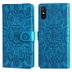 thumbnail image 5 of Funda tipo cartera FOXDOCK para Xiaomi Redmi 9A , diseño girasol en relieve, cuero PU, cierre magnético, soporte y tarjetero, 5 of 5