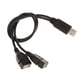 thumbnail image 3 of Usb 2.0 mch A Doble Usb hmb Jack Y Splitter Hub Cable Adaptador De Cable De Alimentación, 3 of 3