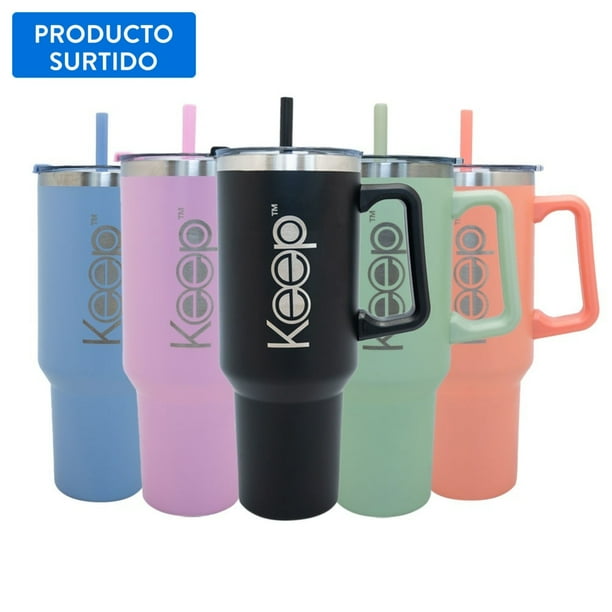 Mug Termico Acero Inoxidable - Plástico 1.18L, color surtido 1 un