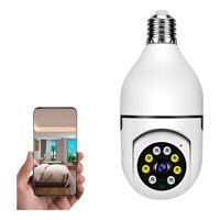 Genérico - Cámara Ampolleta Wifi 360° Seguridad Control Remoto
