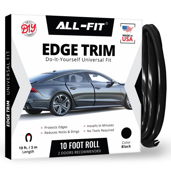 Protector de Bordes para Puertas de Auto All-Fit Automotive 3 m Negro