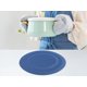 thumbnail image 5 of REGALWOVEN Juego de 6 Manteles Individuales Redondos para Decoración de Mesa de Cocina Lavables Resistentes al Calor Manteles Individuales Limpiables Azul 15*15in, 5 of 7