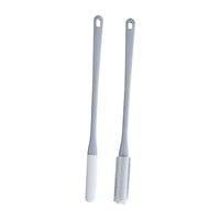 Magideal - 2 Cepillos Para Limpiar Los Dedos De Los Pies, Para Ducha, Exfoliación De La Piel, Limpieza De Baño Con Mango Largo, Cepillo Para Pies Para Hombres Y Gris