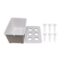 Ioensy - Kit De Sistema De Cultivo Hidropónico Práctico Y Resistente Para Parterre, Jardín Y Balcón, Color Blanco
