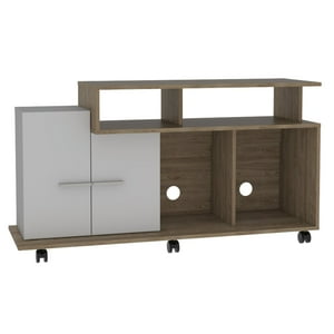 Fmfurniture - Rack Tv 40 Con 2 Puertas Fm-037C - Café Claro