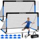 thumbnail image 1 of Set de 2 porterías de fútbol BORNEW 183 × 122 cm + balón y conos, 1 of 7