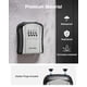 thumbnail image 5 of Caja de seguridad con llave Puroma, portátil, combinada, montada en la pared, gris, 5 of 7
