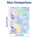 thumbnail image 2 of 100pcs Holographic Bags, Resealable Bags For Small Business With Front Window Sample Bags Candy Bags Sealable Mylar Ziplock Bags, 2 of 3