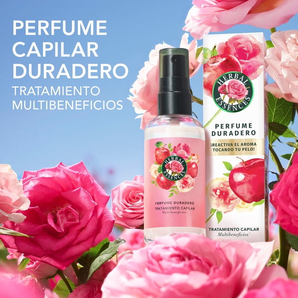 HERBAL ESSENCES PERFUME CAPILAR DURADERO ROSA MOSQUETA 90 ML
