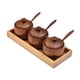 thumbnail image 2 of Tarro De Madera Para Especias, Botes De Condimentos A Prueba De Polvo Para Restaurantes, Granja, Cafetería, Tres Tarros Con Bandeja, 2 of 5