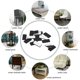 thumbnail image 4 of Almohadillas para muebles Uxcell, almohadillas de fieltro adhesivas de 1.18'' x 0.59'' 0.12'' de grosor negro 28 unidades, 4 of 6