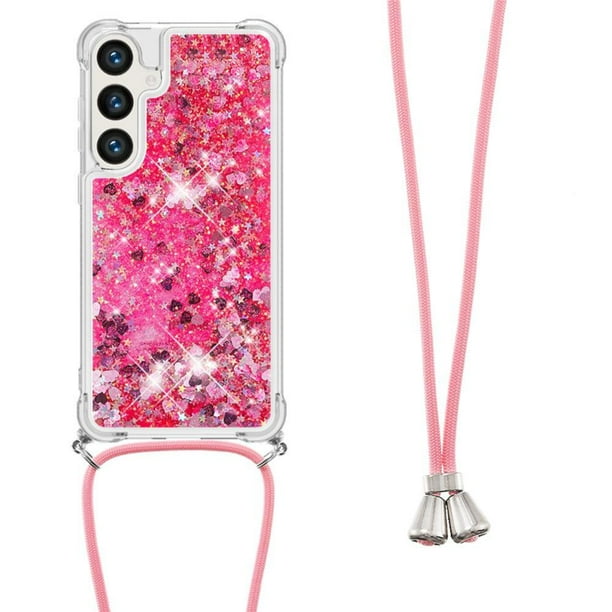 Funda FOXDOCK para Samsung Galaxy S26 Plus con Cuerda Ajustable, Brillo Líquido, Protección Antigolpes y Lente – Ideal para Regalo