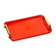 thumbnail image 1 of Bandeja Para Servir Rectangular, Moderno, Almacenamiento De Cosméticos Para Escritorio, Mesa De Centro, Hotel, M, Rojo, 1 of 3