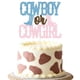 thumbnail image 1 of Decoración de tarta para baby shower con diseño de vaquero o vaquera, revelador de género, 1 of 5