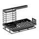 thumbnail image 1 of Estante Para Fregadero De Cocina Con Bandeja, Estante Para Paños, Dispensador De Jabón, Soporte Para Cepillo, Almacenamiento, Negro, 1 of 3