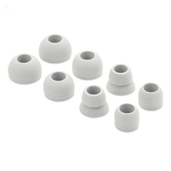 Almohadillas Sqrmekoko para Powerbeats, 8 piezas, gris