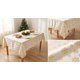 thumbnail image 4 of Mantel Navideño Rectangular 140x220 Marfil Copos Dorados, 4 of 4
