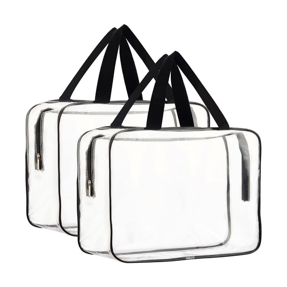 Bolsa Tote Transparente Impermeable HAOGUAGUA, 2 Piezas