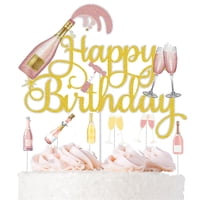 Decoración De Fiesta De Feliz Cumpleaños Hqkjgsyx Para Cake Toppers