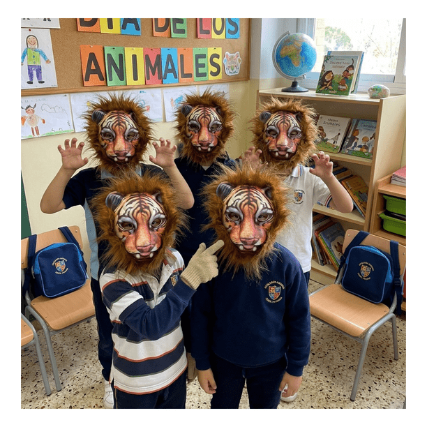 Máscara Animales Salvajes Infantiles Celebraciones Fiestas