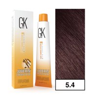 Gkhair - - Tintura Cream Color Permanente Vegana 100Ml + Oxidante - 5.4 Castaño Claro Cobrizo