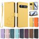thumbnail image 3 of Sony Xperia 10 VII Funda Billetera con Estampado de Gato, Amarillo, 3 of 6