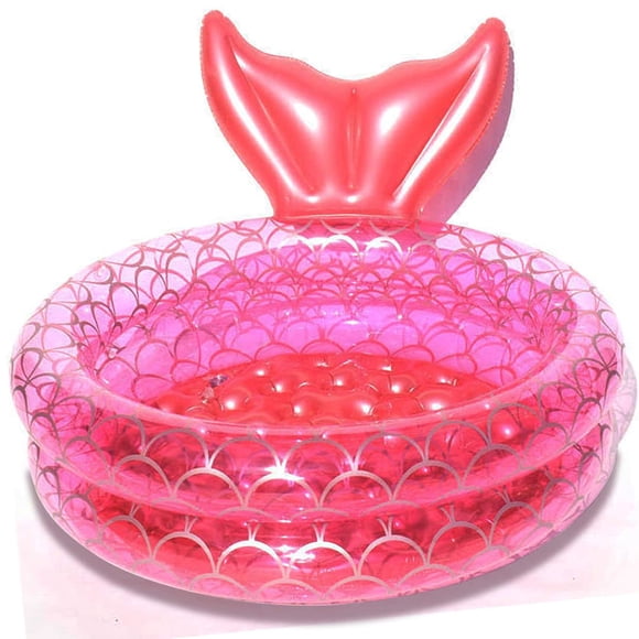 Piscina inflable para niños Benelet, diseño de sirena, 90% inflada