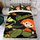 thumbnail image 4 of Kim Possible Conjunto de sábanas temático, trío de piezas, cómodo y amigable con la piel, diseño único, regalo de decoración para el hogar para familiares, amigos y fans,140cm *210cm, 4 of 6