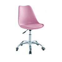 Habita2 Chile - Silla Pc De Escritorio Tulip Acolchada - Rosa